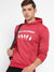 Men Red Dare To Be Different Hoodie With Kangaroo Pocket
