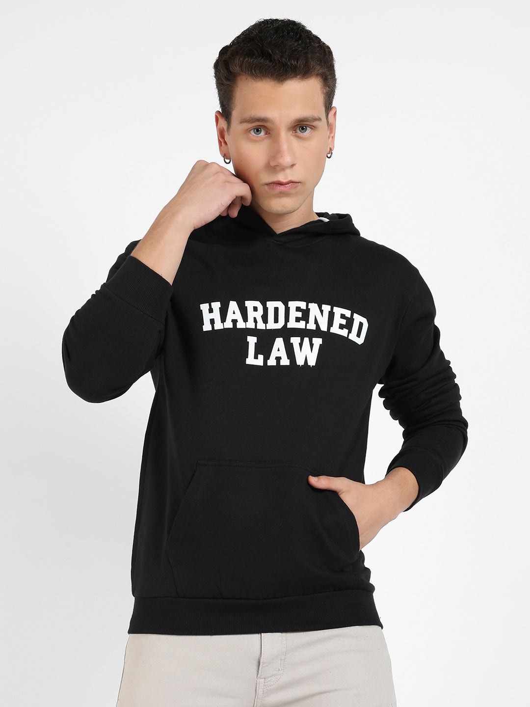Hardened Law Hoodie With Kangaroo Pocket
