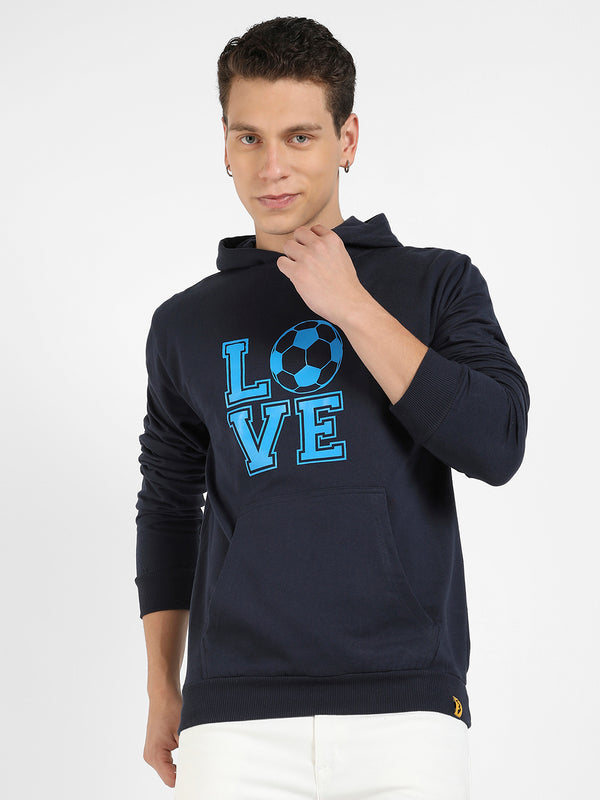 Love Football Hoodie With Kangaroo Pocket