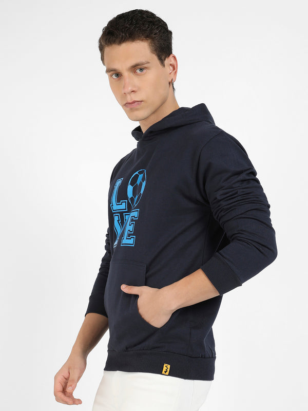 Love Football Hoodie With Kangaroo Pocket