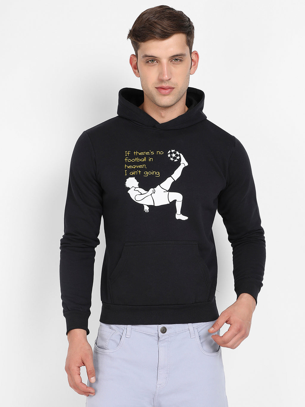 Football Hoodie With Kangaroo Pocket