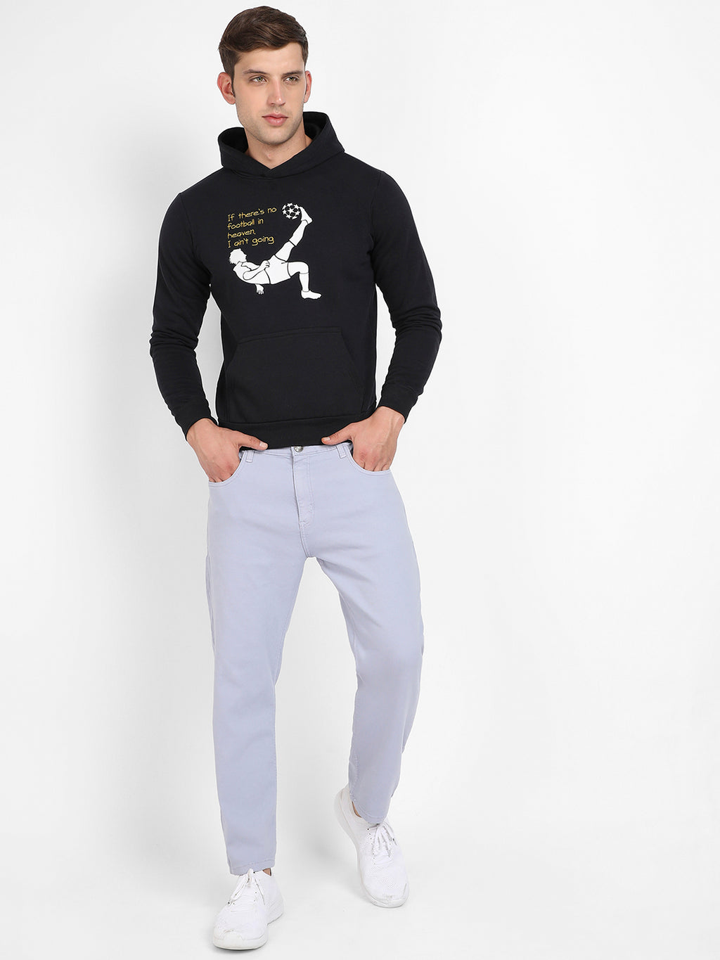 Football Hoodie With Kangaroo Pocket