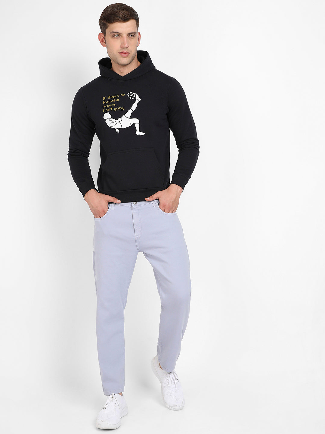 Football Hoodie With Kangaroo Pocket