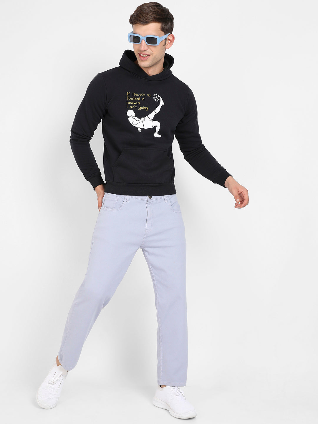 Football Hoodie With Kangaroo Pocket