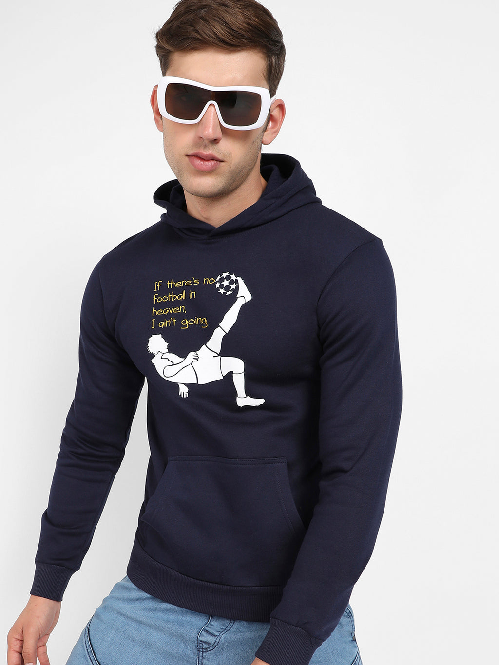 Football Hoodie With Kangaroo Pocket