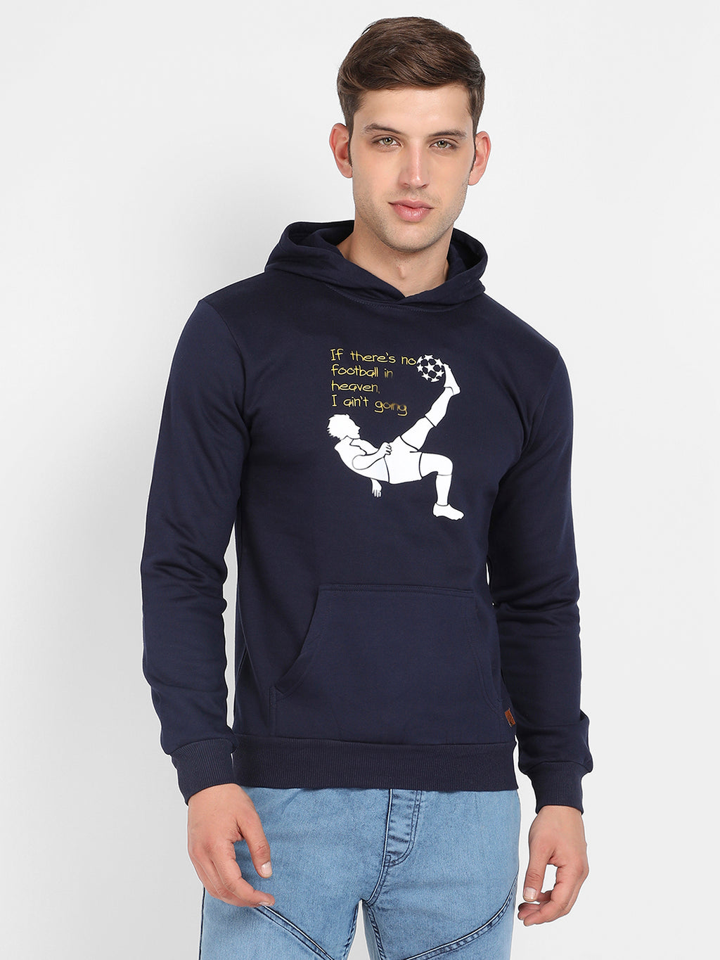 Football Hoodie With Kangaroo Pocket