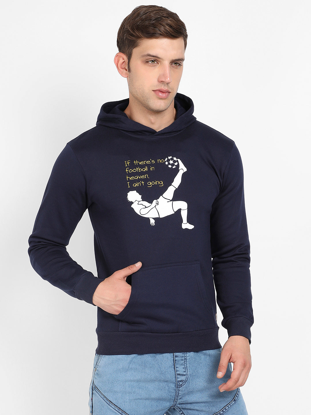 Football Hoodie With Kangaroo Pocket