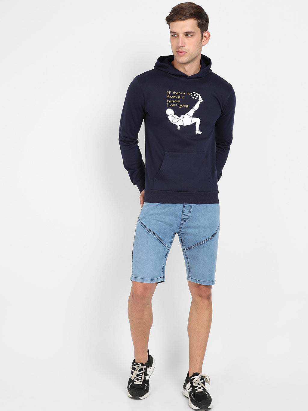 Football Hoodie With Kangaroo Pocket