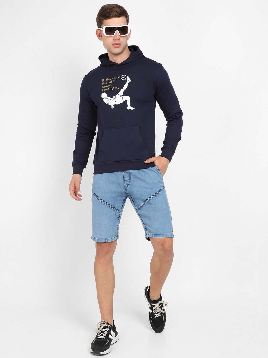 Football Hoodie With Kangaroo Pocket