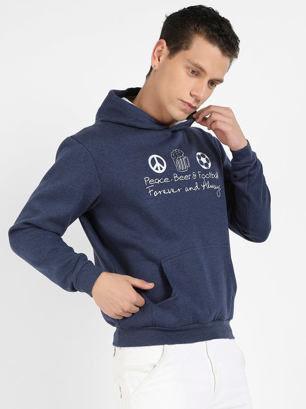 Peace Beer Football Hoodie With Kangaroo Pocket