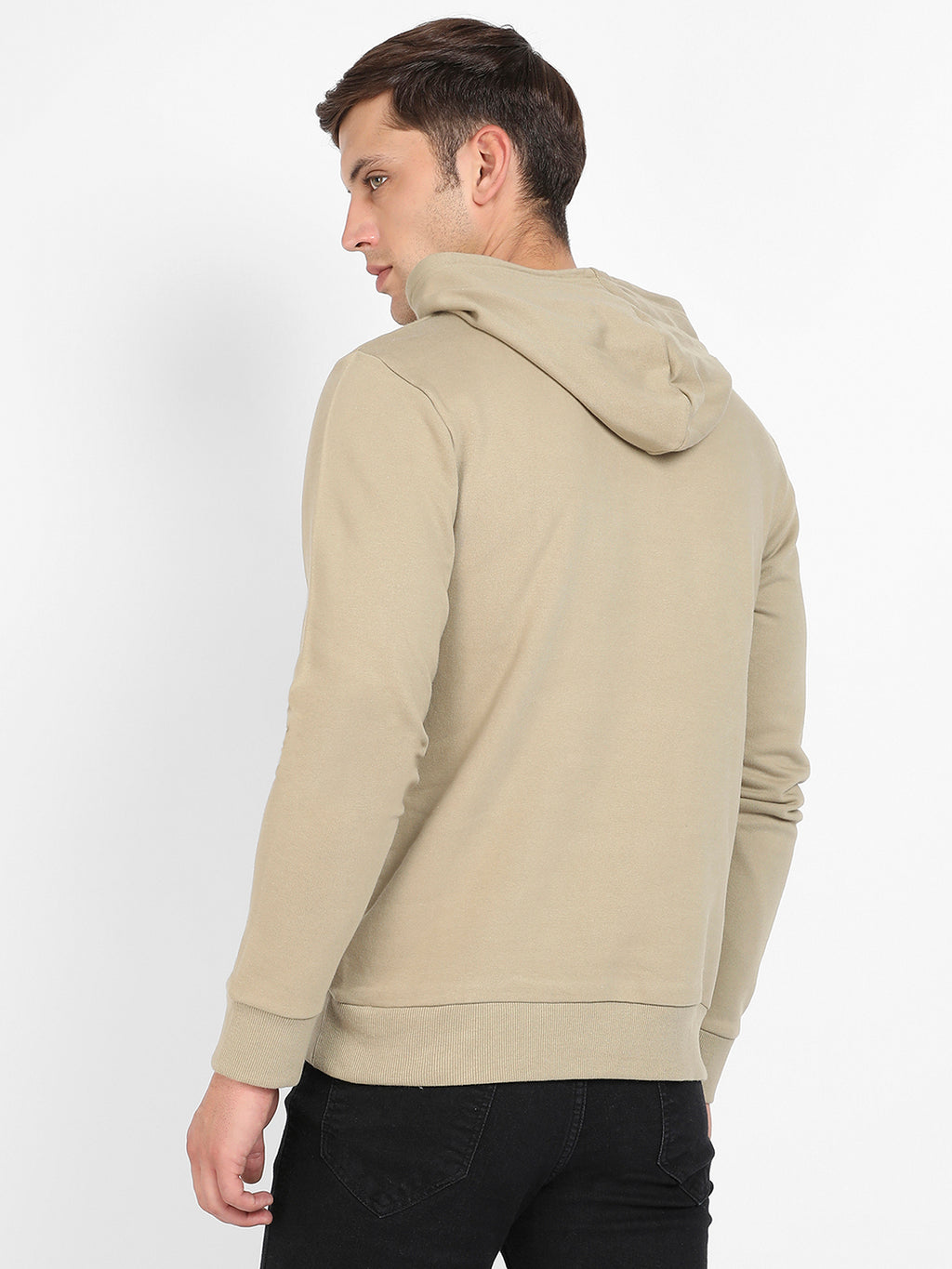 Pullover Hoodie With Contrast Drawstring