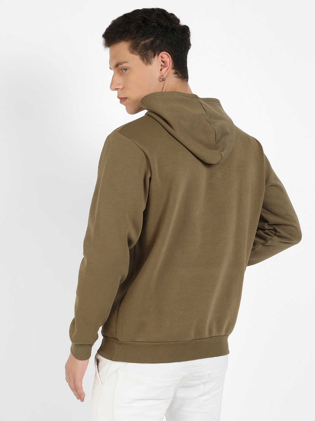 Pullover Hoodie With Contrast Drawstring