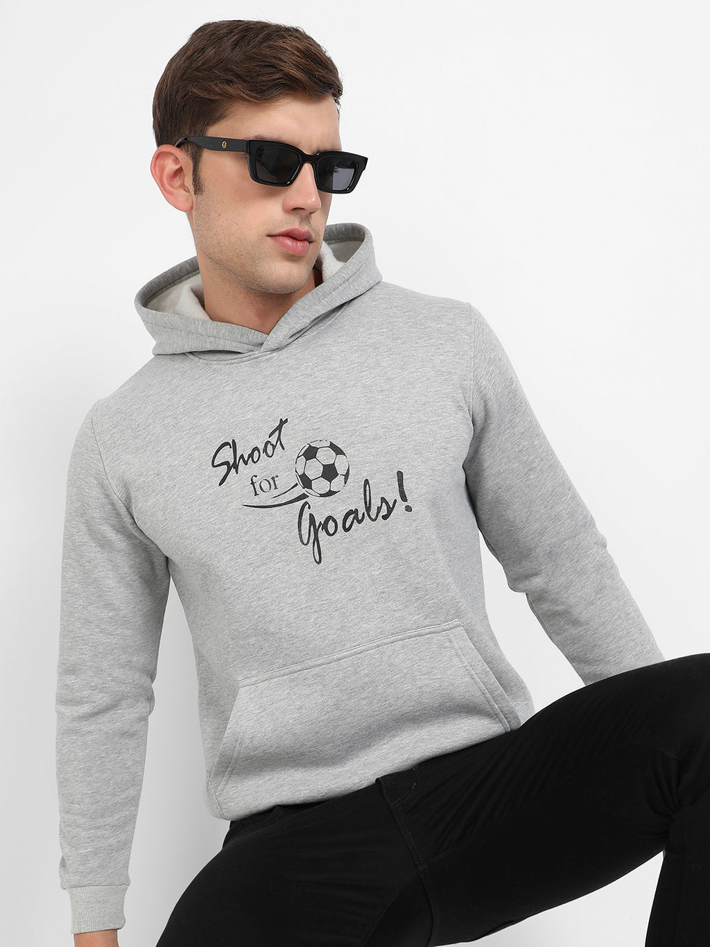 Shoot For Goals Hoodie With Kangaroo Pocket