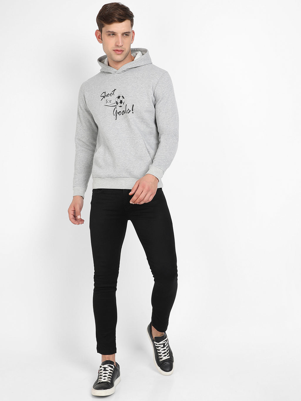 Shoot For Goals Hoodie With Kangaroo Pocket