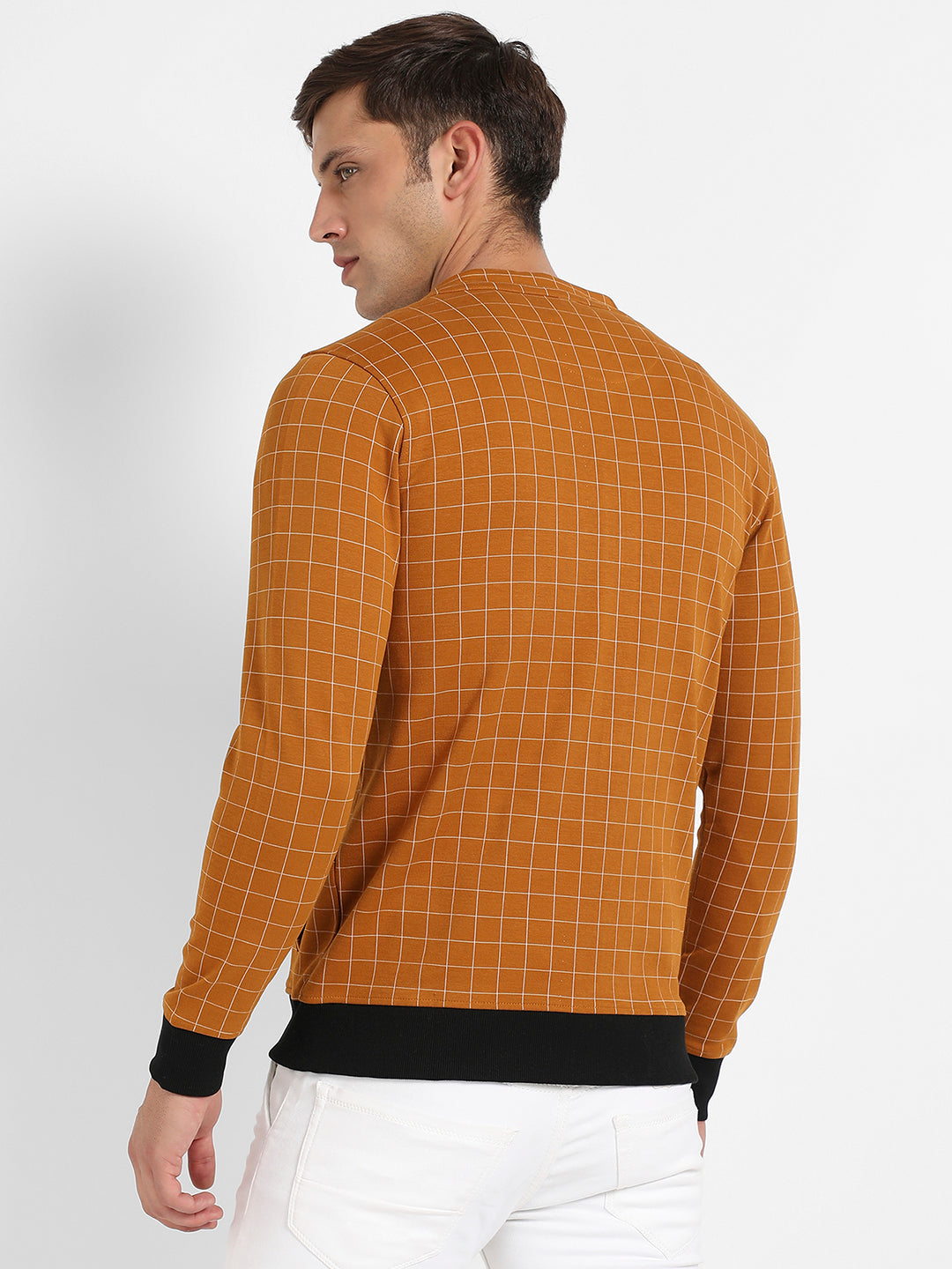 Graph Checks Jacket With Contrast Hem