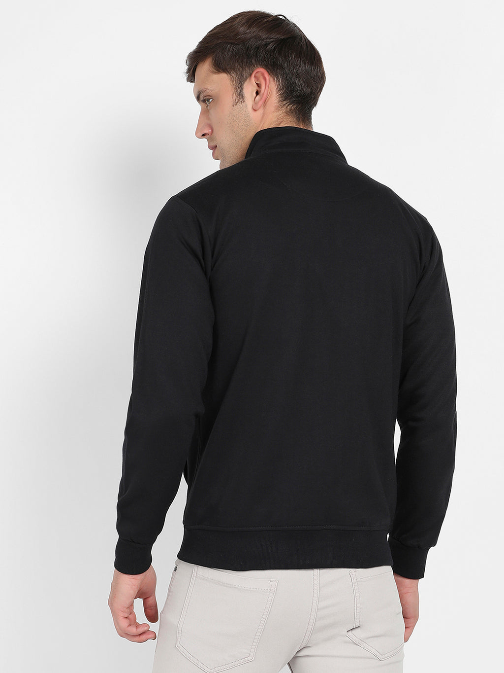 Zip-Front Jacket With Quilted Detail