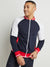 Men's Multicolour Zip-Front Jacket With Raglan Sleeve