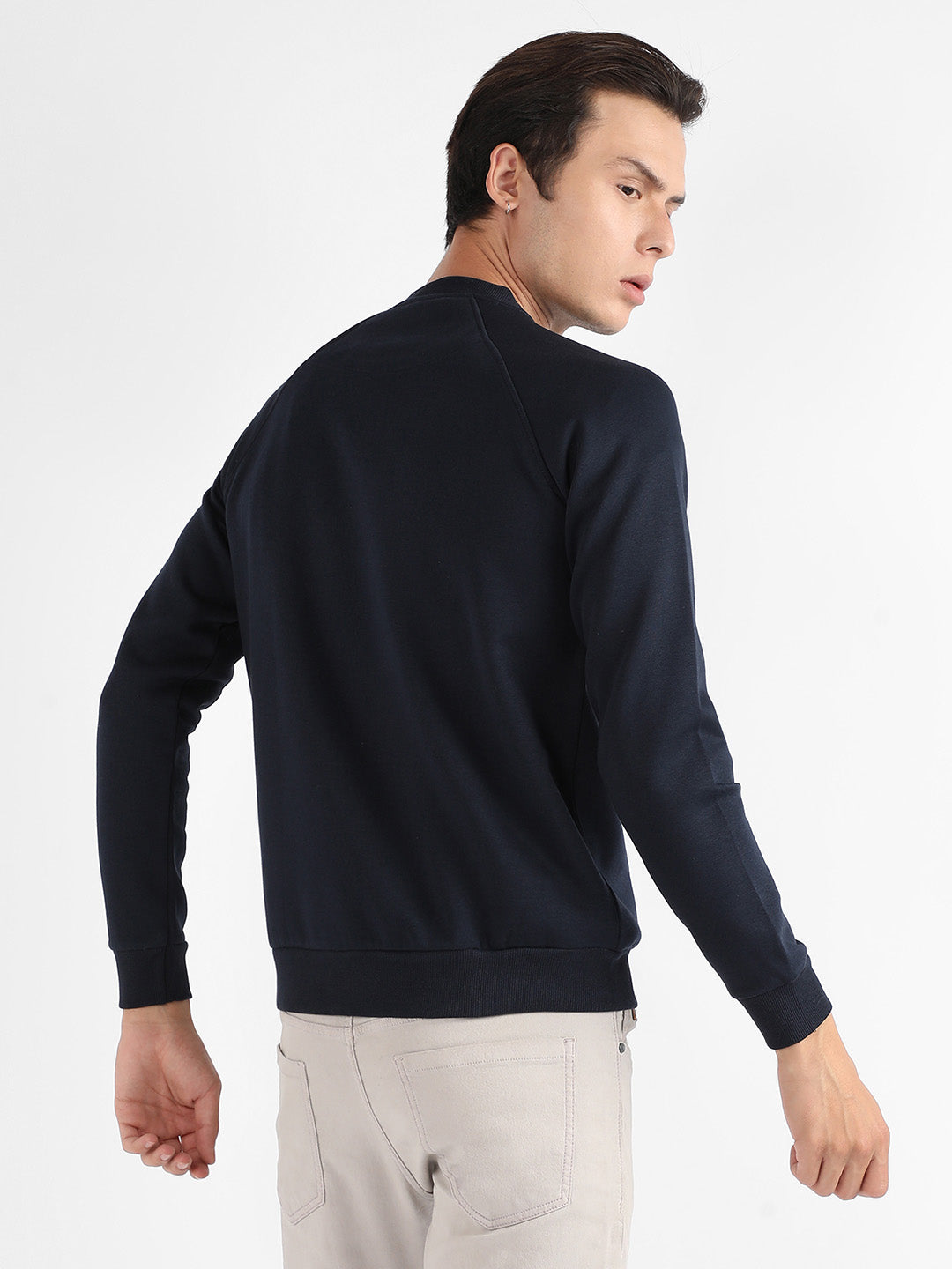 Sweatshirt With Asymmetriclal Zip