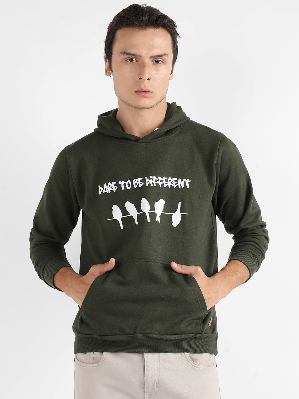 Dare To Be Different Hoodie With Kangaroo Pocket