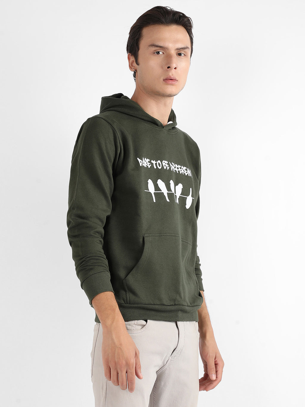Dare To Be Different Hoodie With Kangaroo Pocket