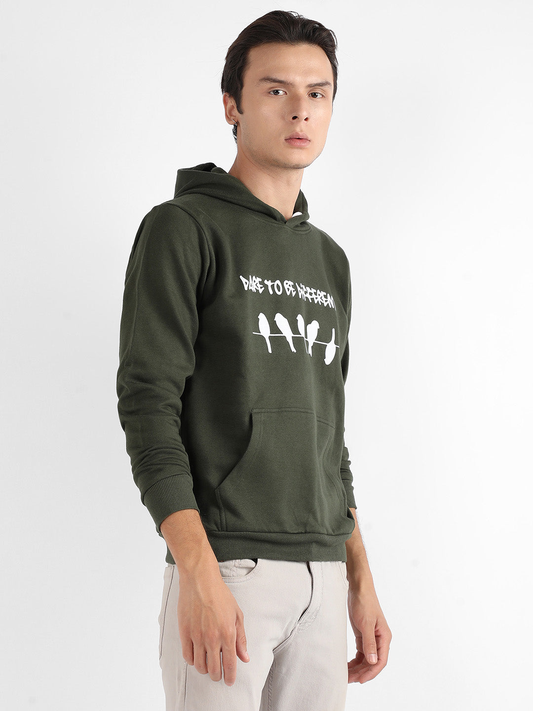Dare To Be Different Hoodie With Kangaroo Pocket