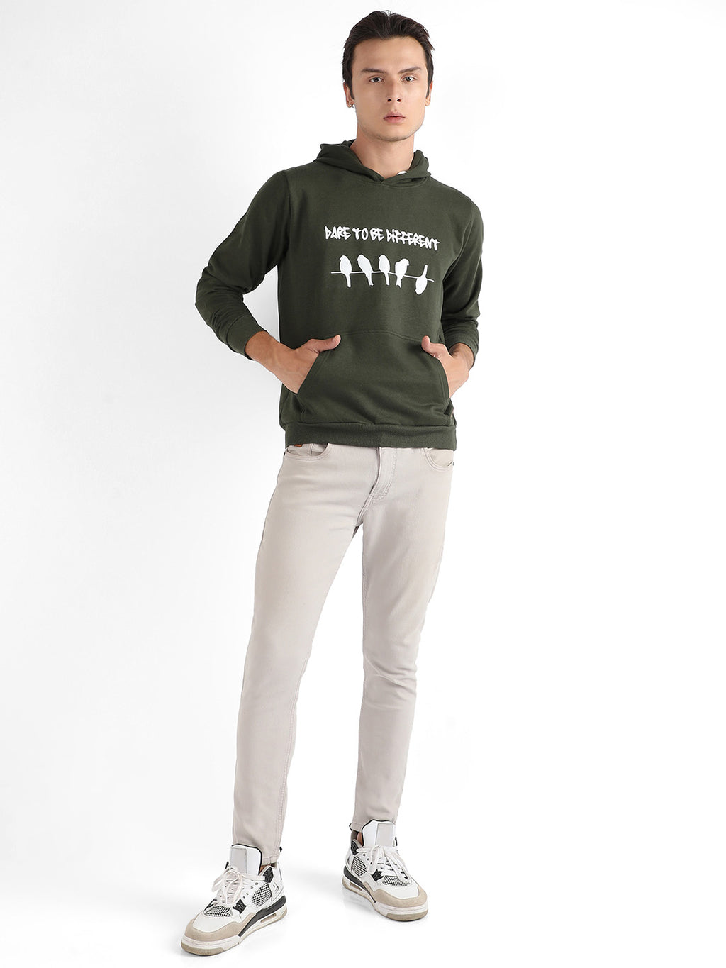 Dare To Be Different Hoodie With Kangaroo Pocket