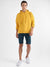 Mustard Yellow Oversized Pullover Sweatshirt With Kangaroo Pocket