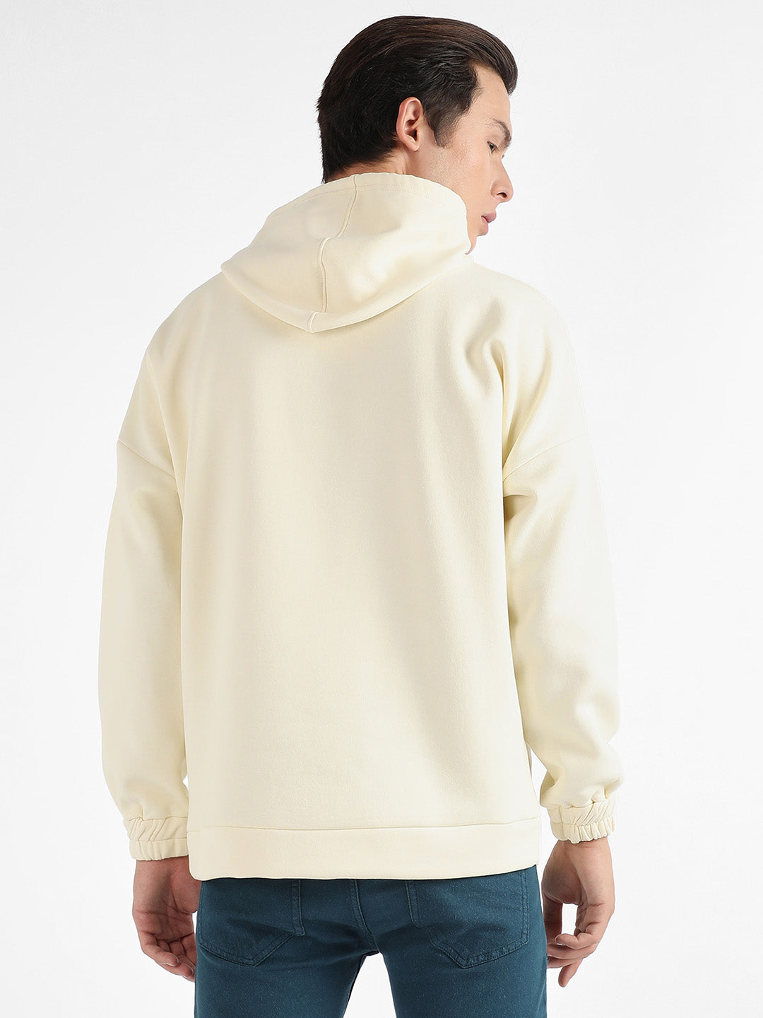 Oversized Pullover Sweatshirt With Kangaroo Pocket