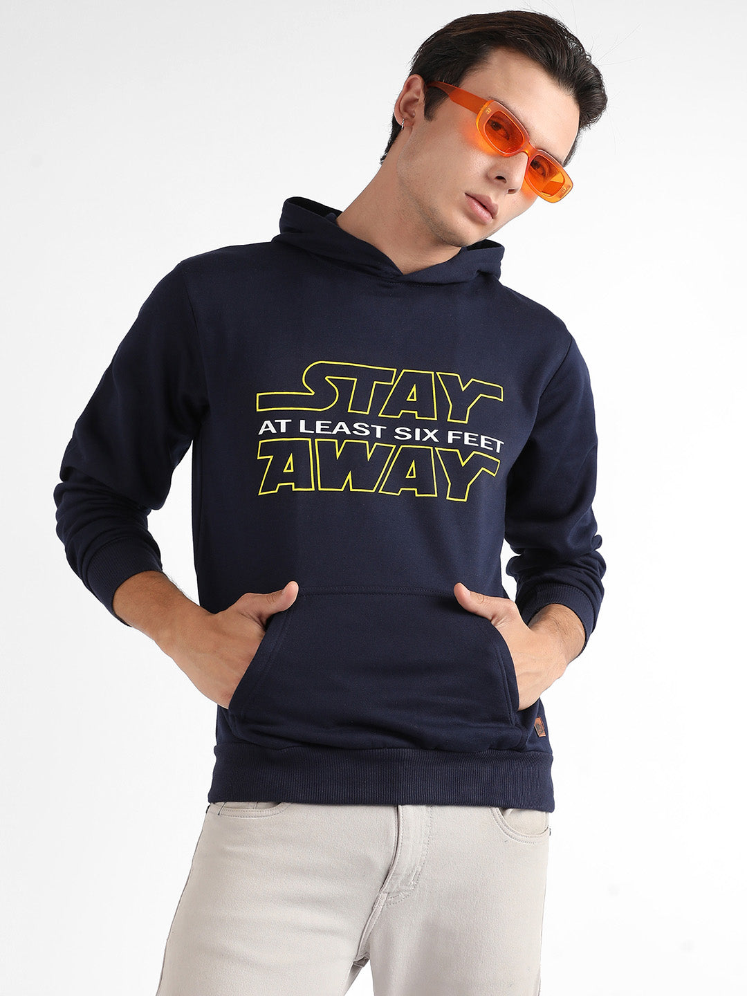 Stay Away Hoodie With Kangaroo Pocket