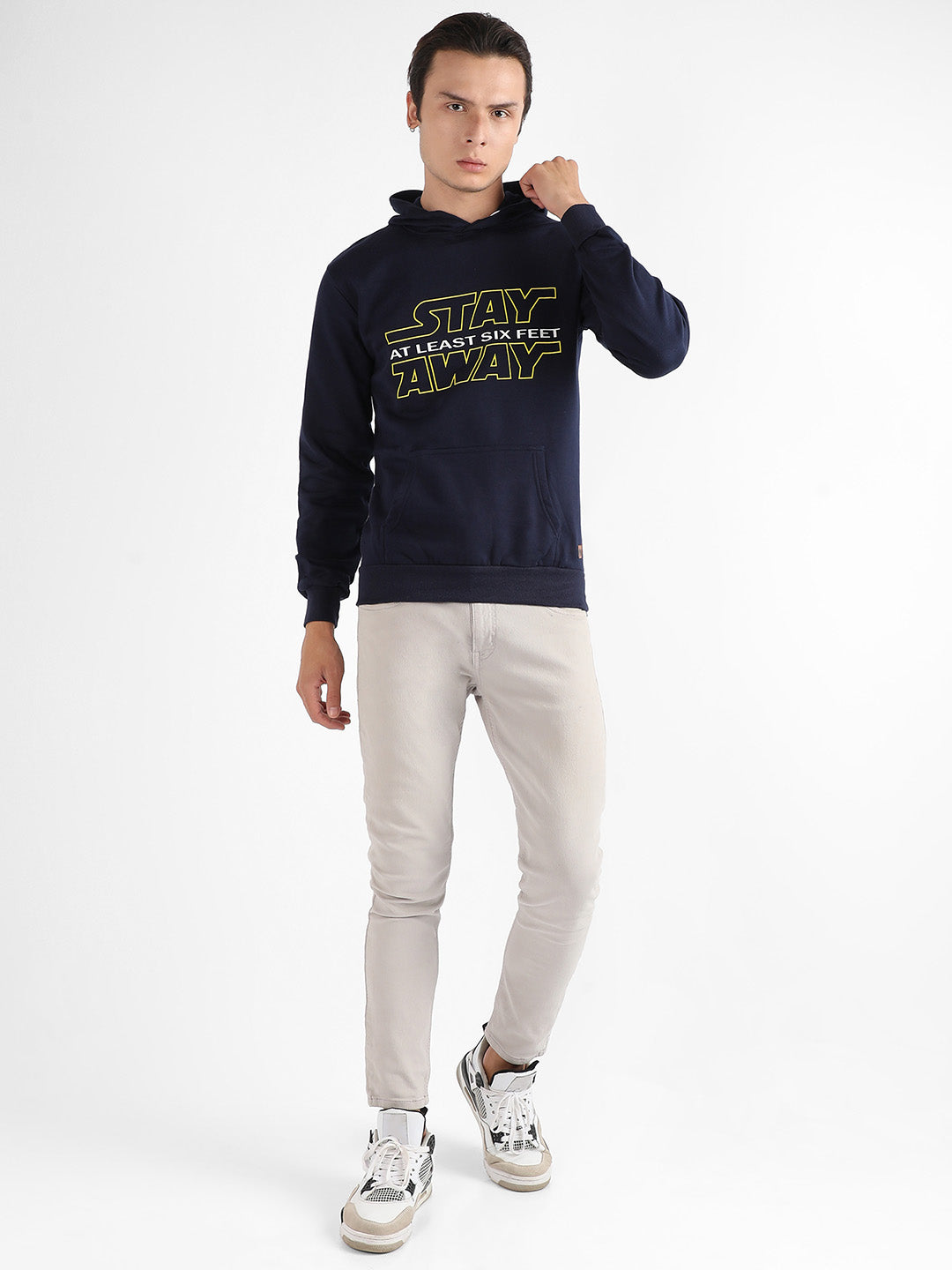 Stay Away Hoodie With Kangaroo Pocket