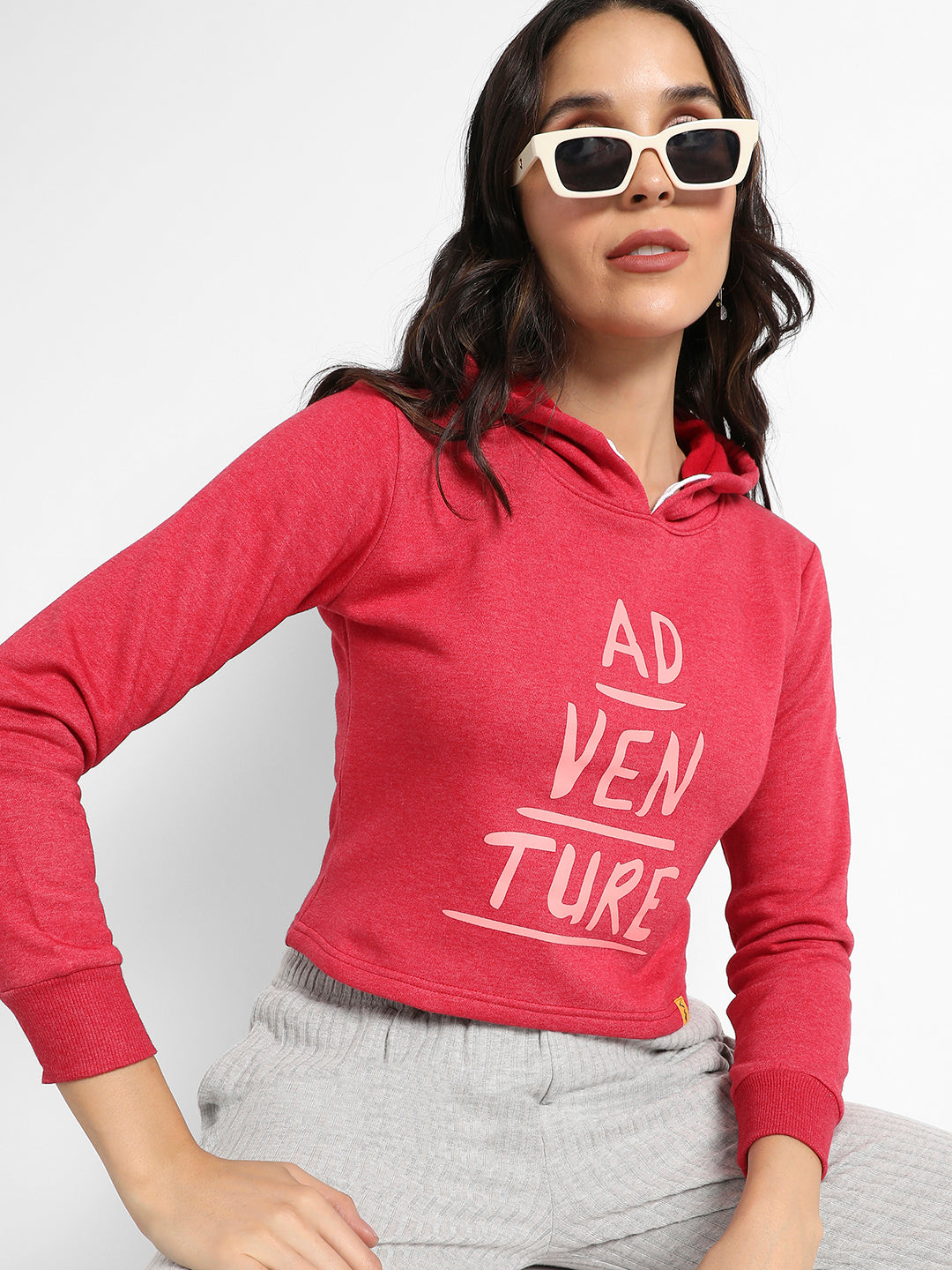 Adventure Hoodie With Contrast Drawstring