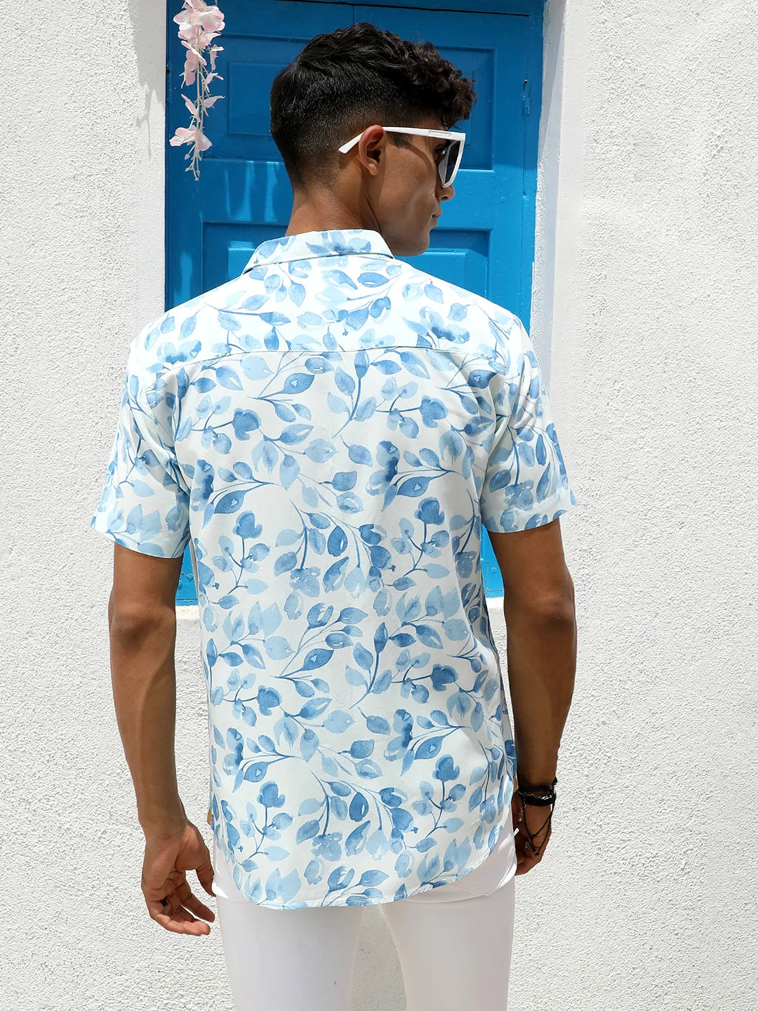 Artistic Foliage Print Shirt