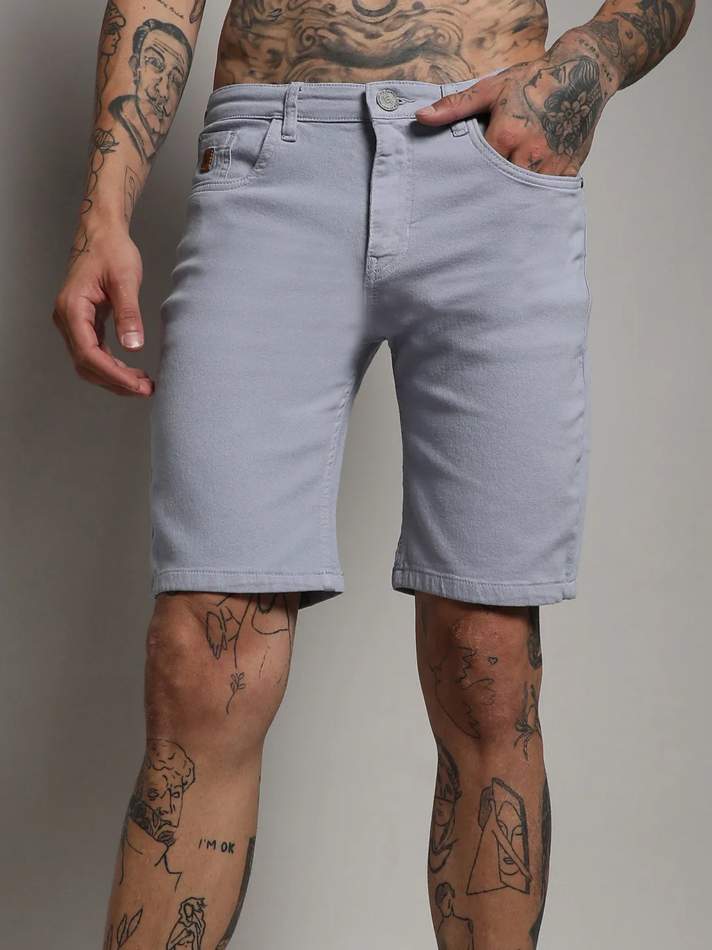 Chino Denim Shorts