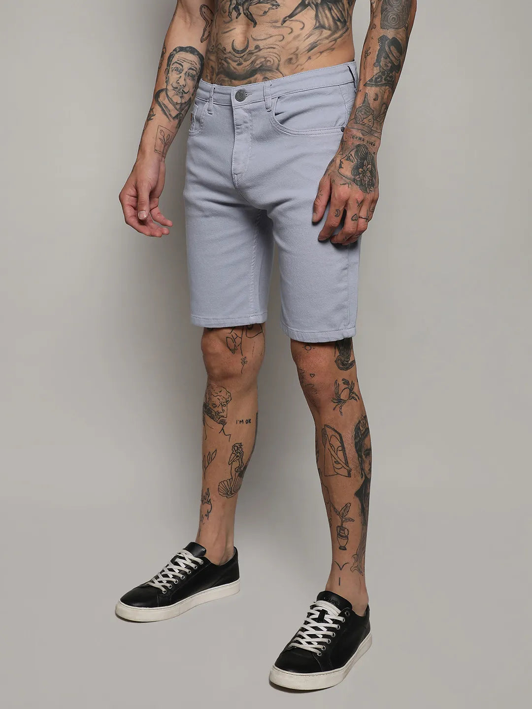 Chino Denim Shorts