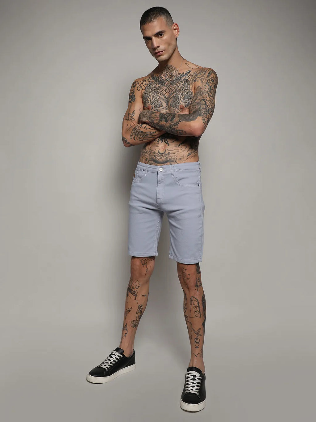 Chino Denim Shorts