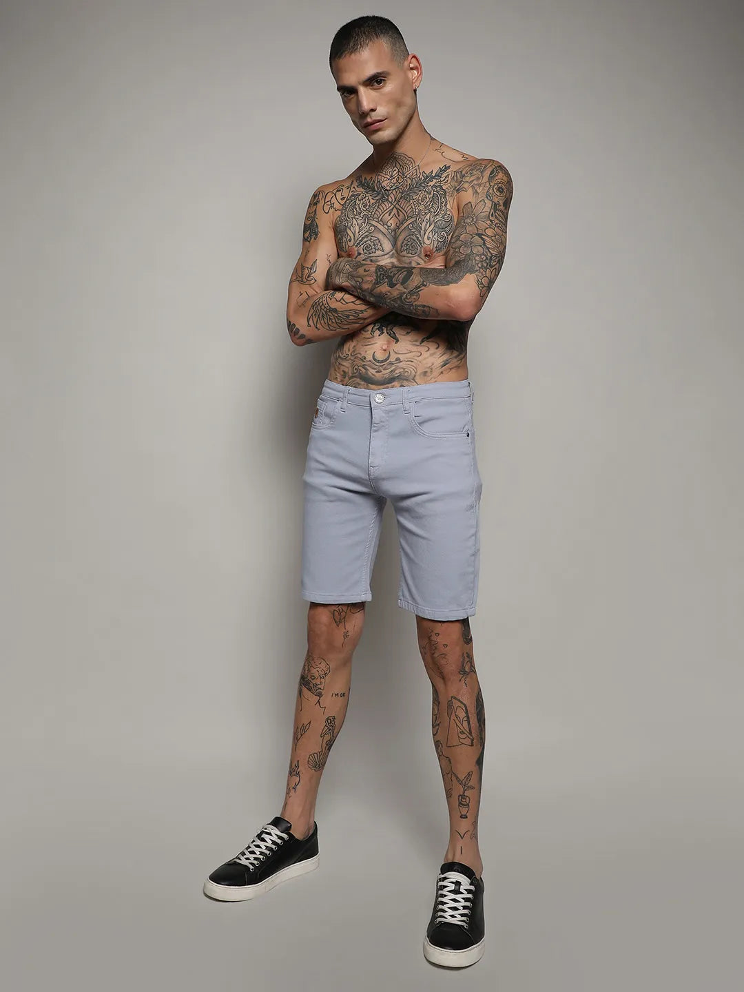 Chino Denim Shorts