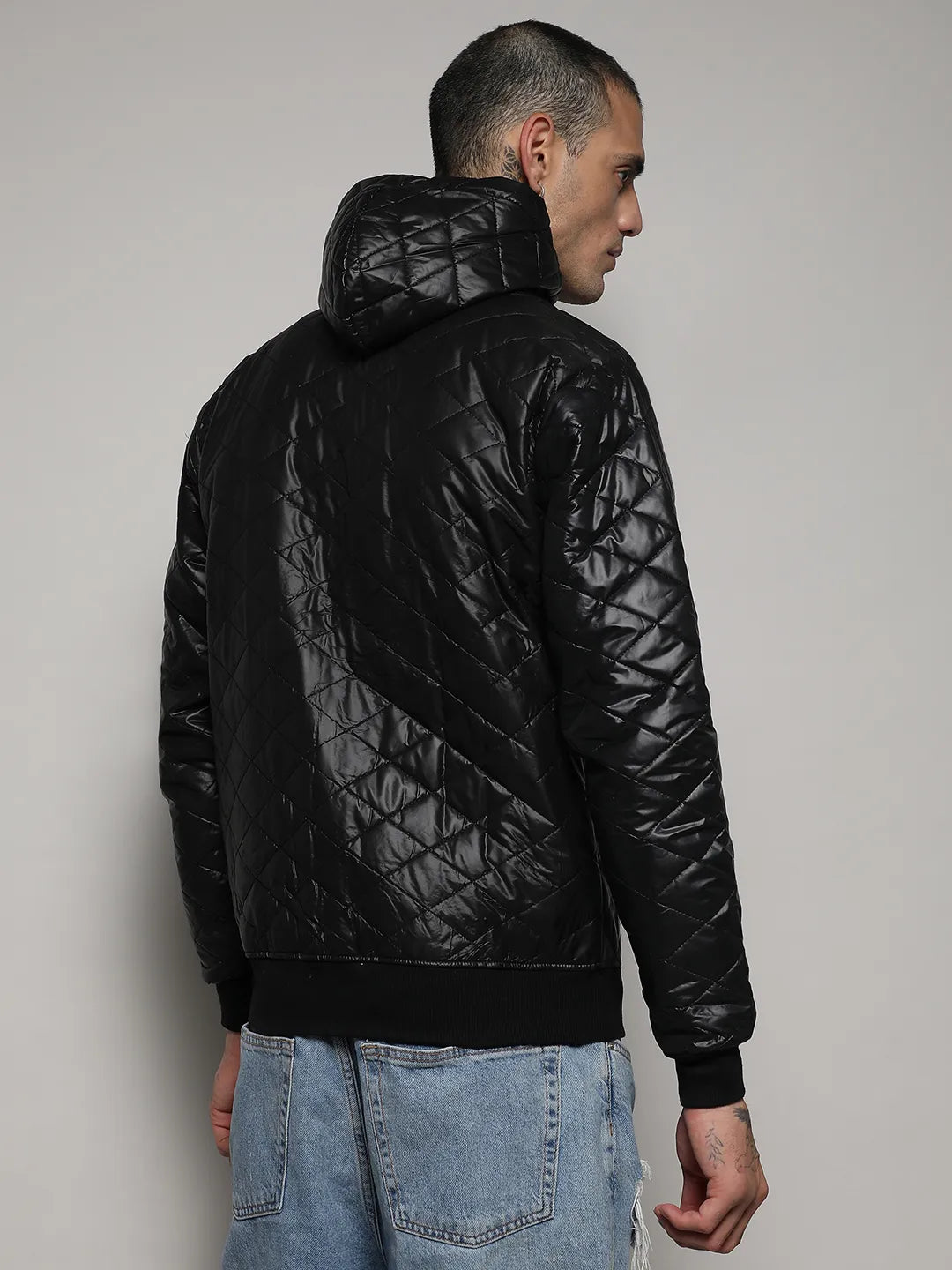 Quilted Puffer Jacket With Zip-Closure