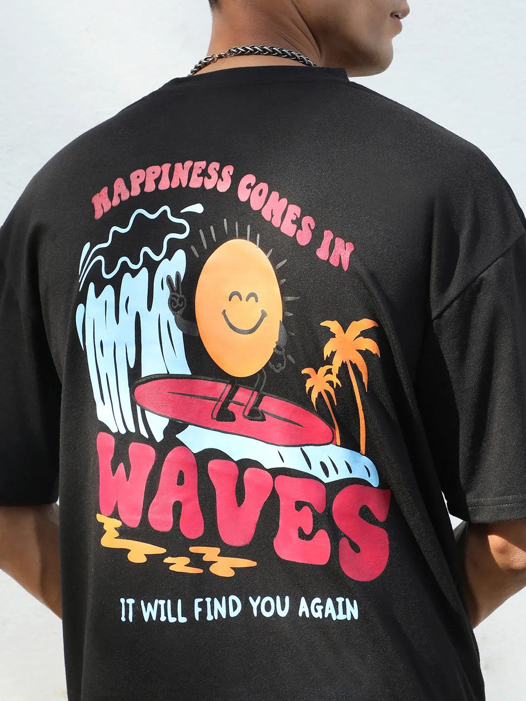 Oversized Happy Waves Co-Ord Set