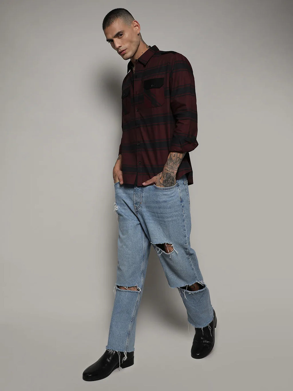 Horizontal Halo Striped Shirt