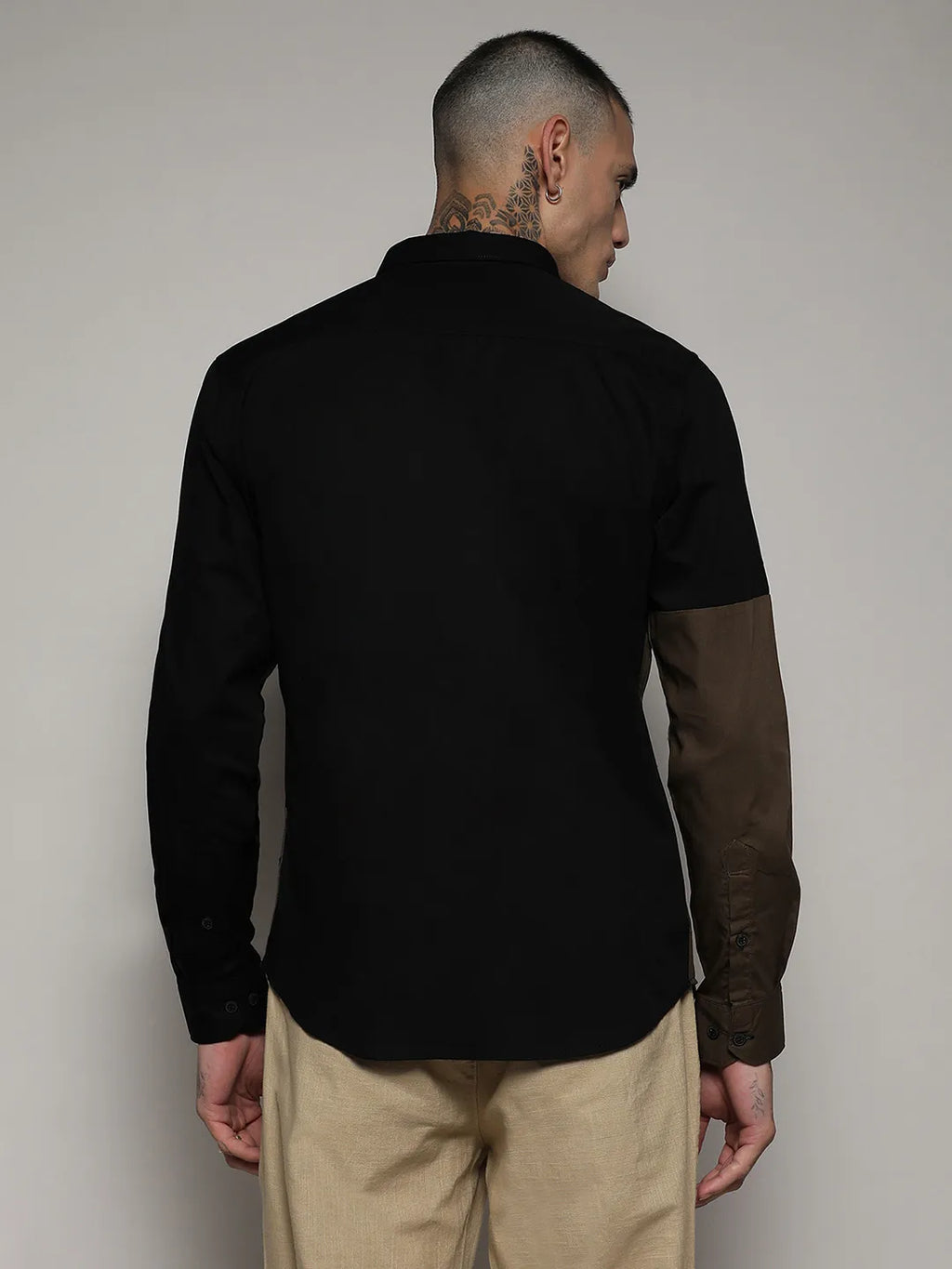 Contrast Panel Shirt
