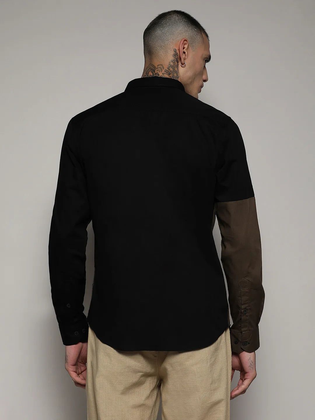 Contrast Panel Shirt
