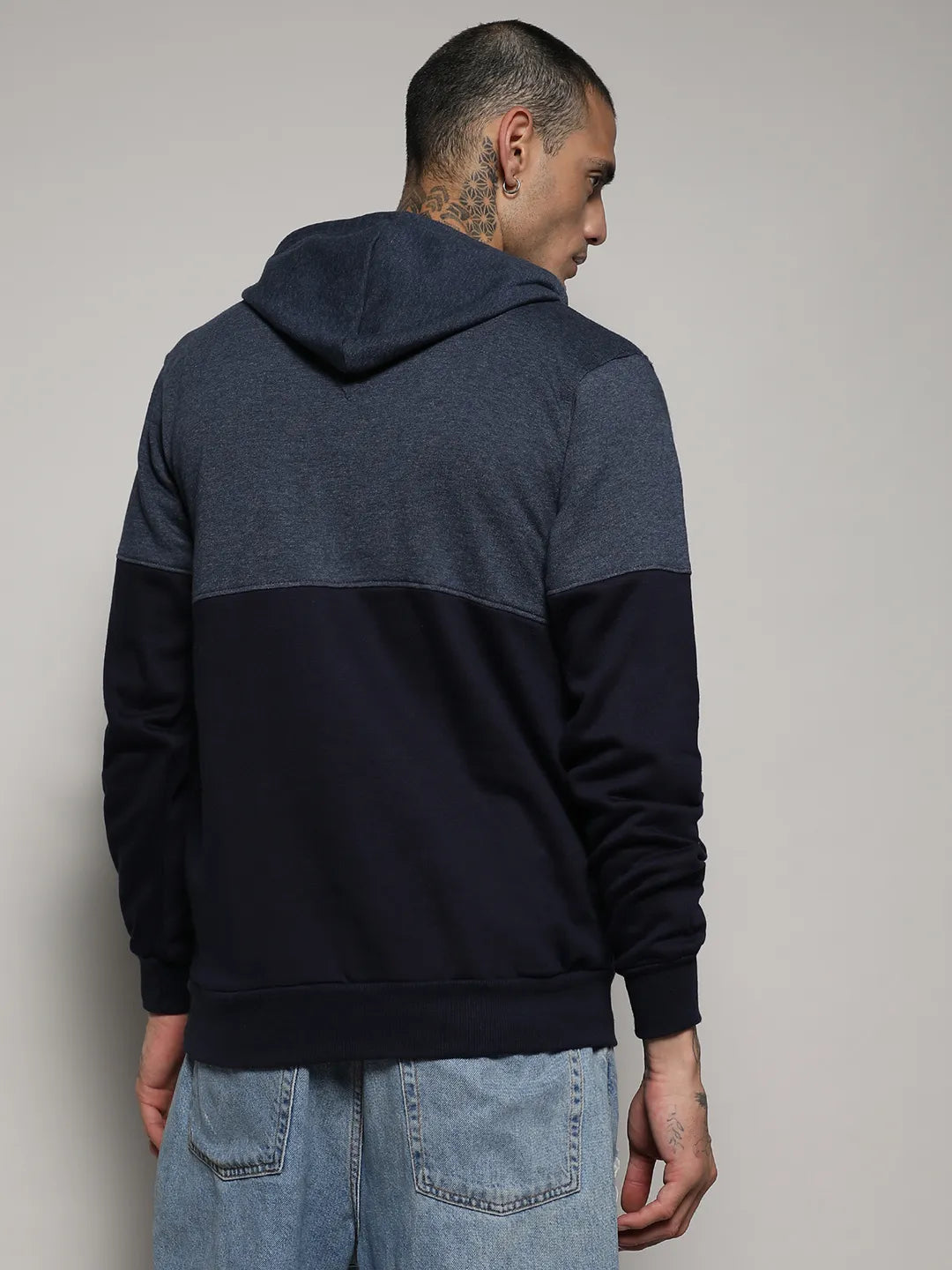 Pullover Hoodie With Contrast Detail