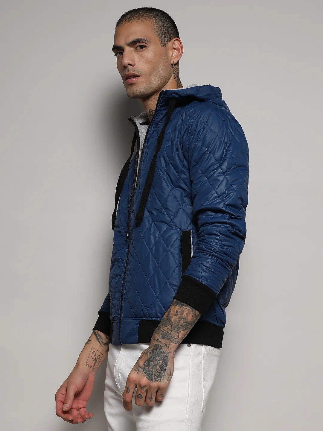 Quilted Puffer Jacket With Zip-Closure