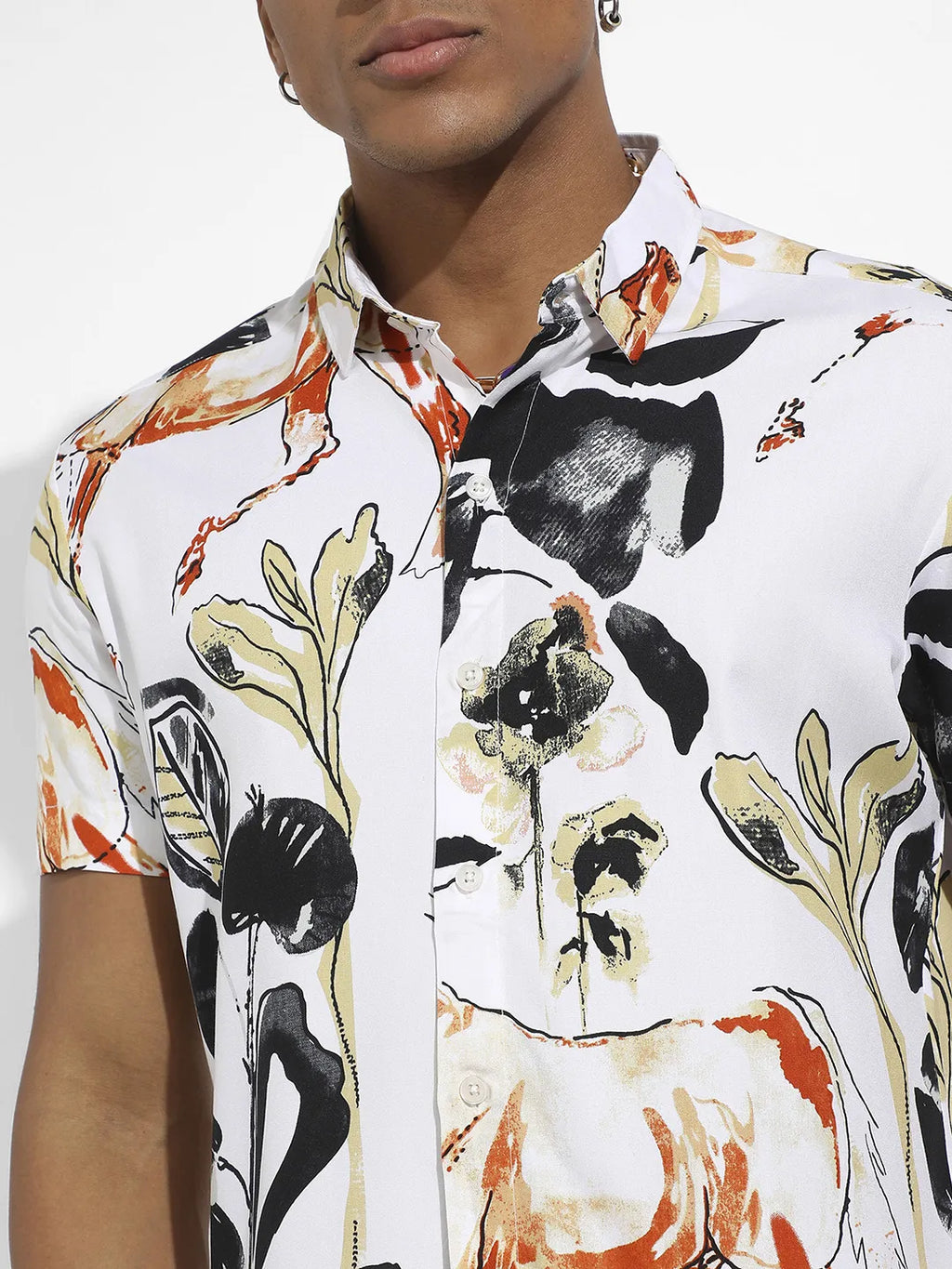 Brown & Black Foliage Horse Shirt