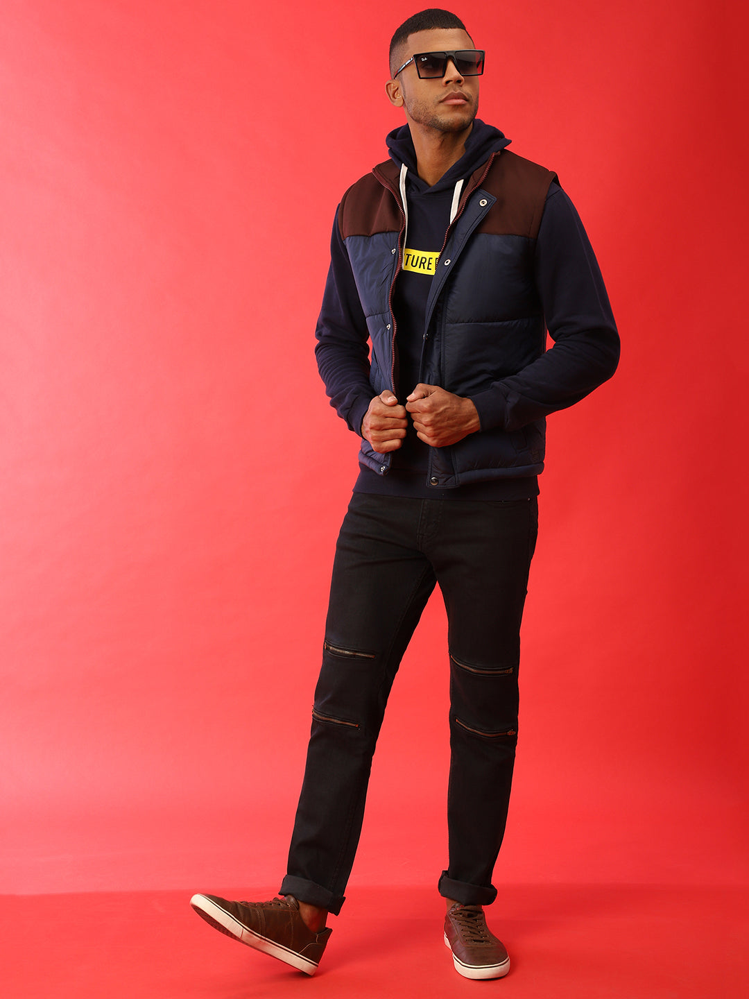 Zip-Front Puffer Jacket With Insert Pocket