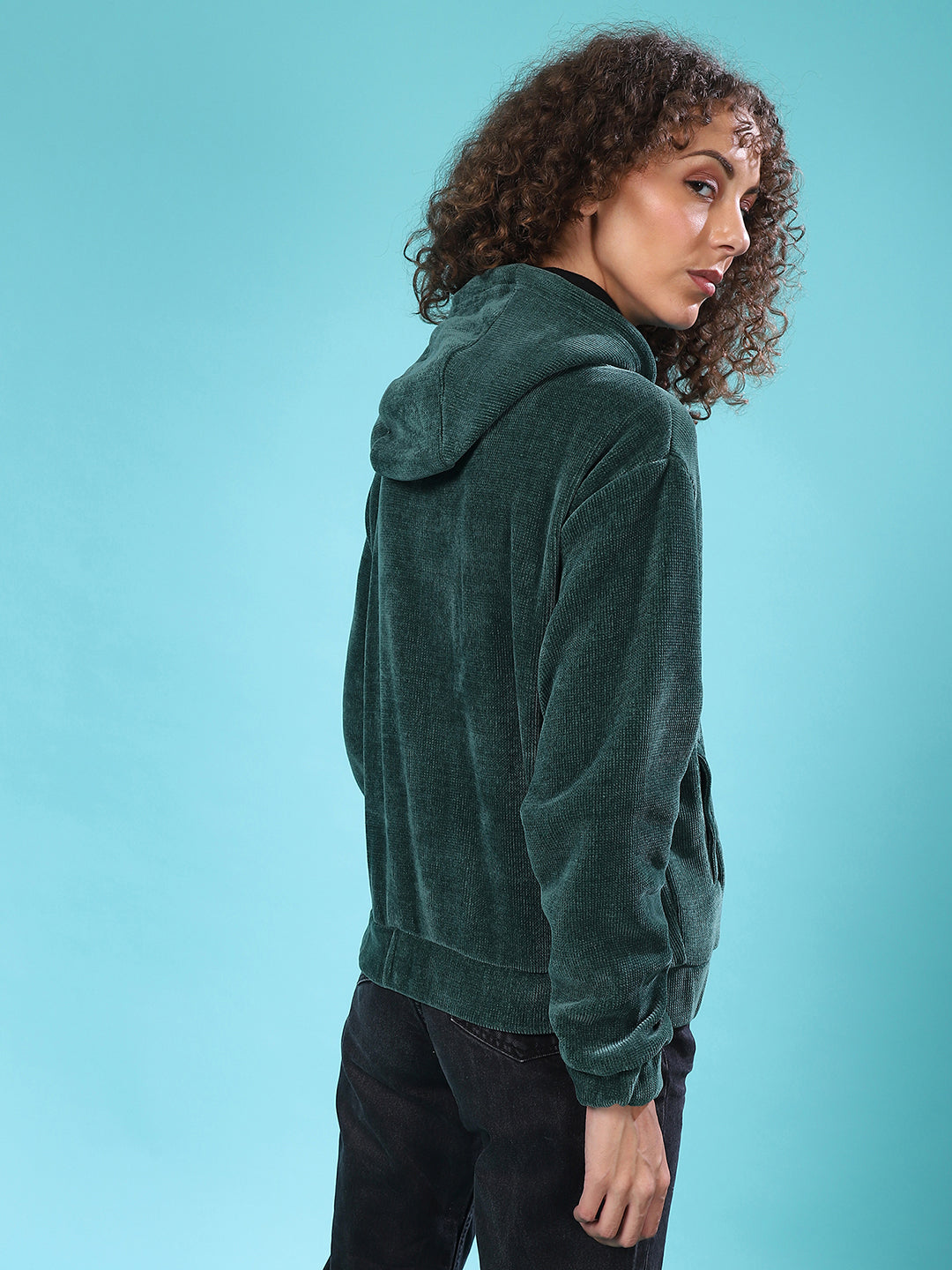 Zip-Front Fleece Hoodie