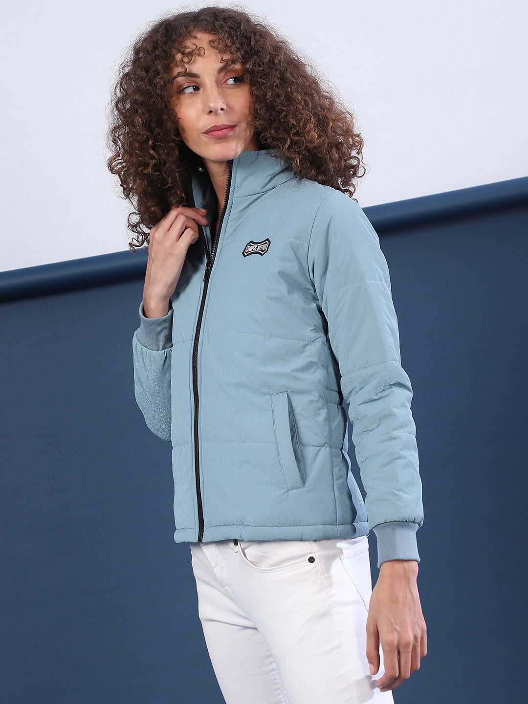 Zip-Front Puffer Jacket