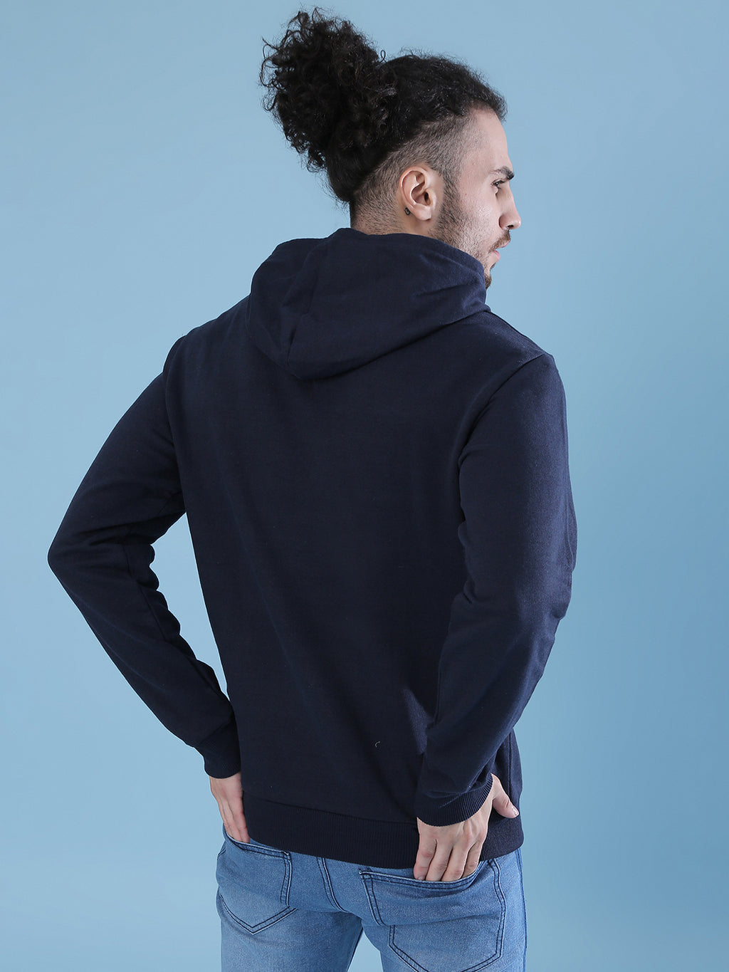 Water Molecules Hoodie With Kangaroo Pocket
