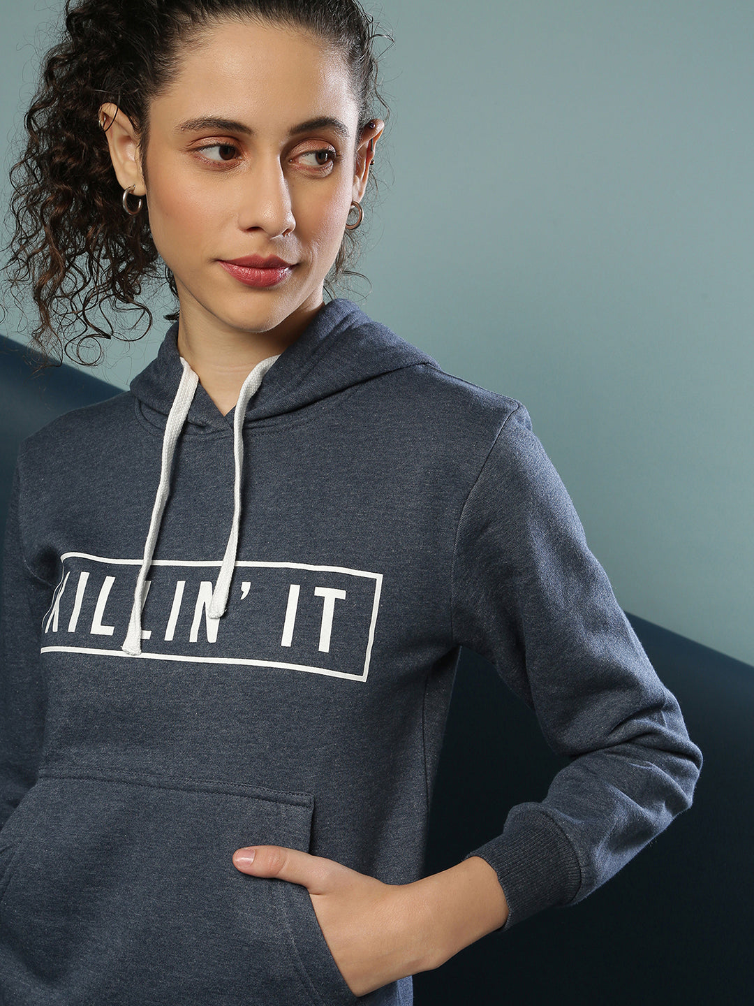 Killin' It Hoodie With Kangaroo Pocket