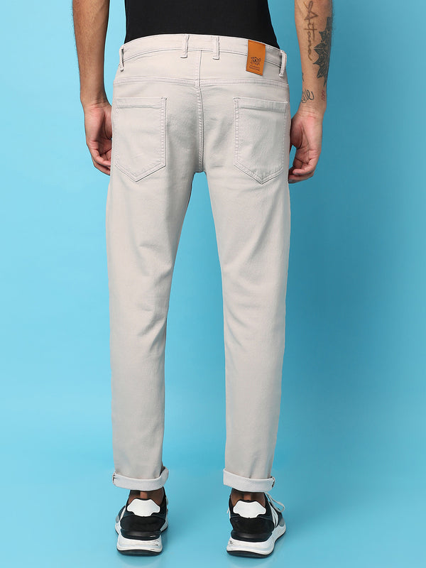 Rolled Hem Denim Jeans